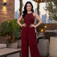 Chic Wine Jumpsuit