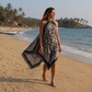 Monochrome Scarf-Print Dress