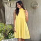 Buttercup Pleated Cotton Dress
