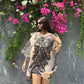 The Sea-Fan Etched Kaftan