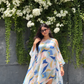 Triton’s Conch One-Shoulder Blue Dress