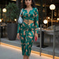 Leopard Satin Asian Co-ord