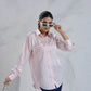 Blush Poise Satin Shirt