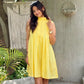 Buttercup Pleated Cotton Dress